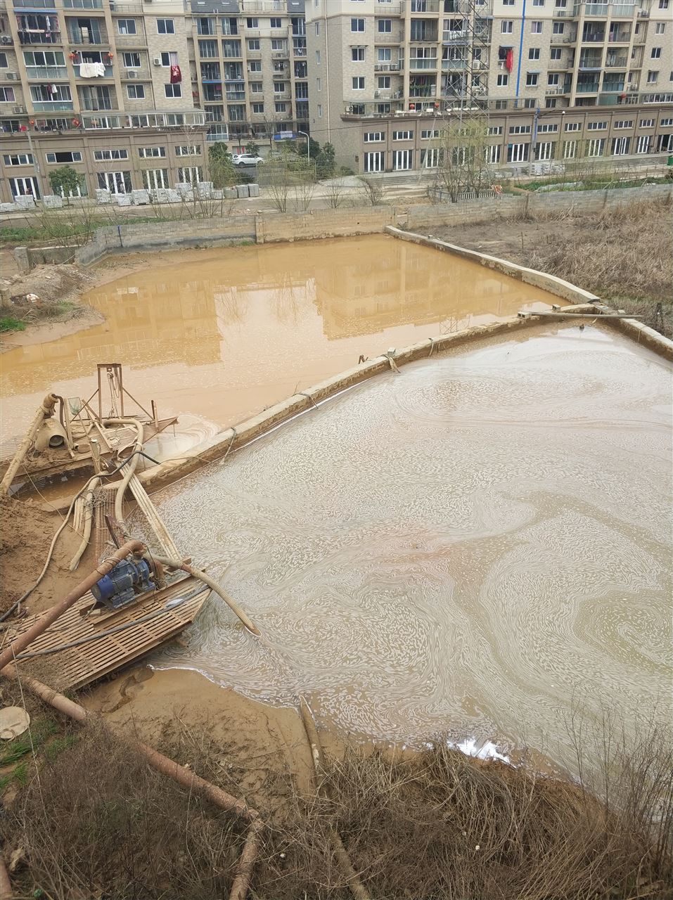 乌坡镇沉淀池淤泥清理-厂区废水池淤泥清淤